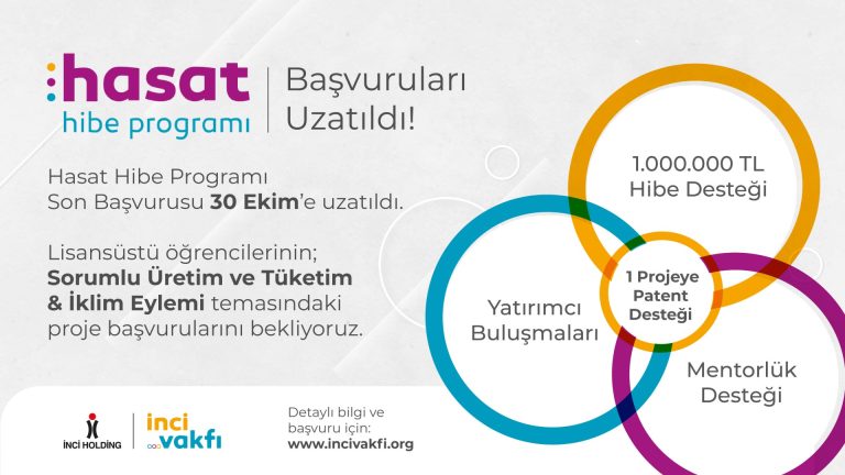 İnci Vakfı, Hasat Hibe Programı için son başvuru 30 Ekim 