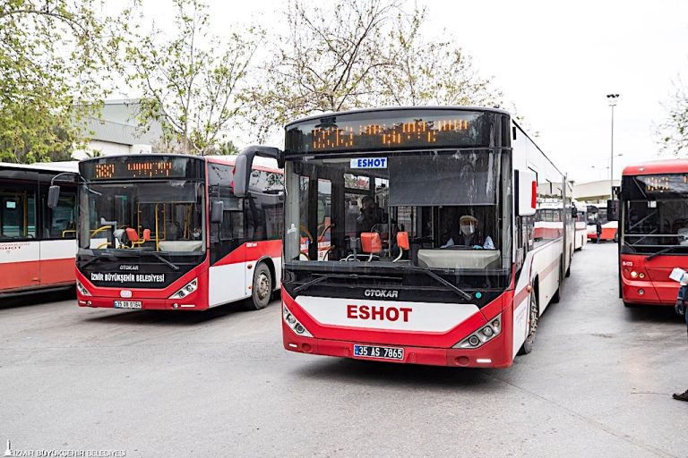 Bayraklı TOKİ bölgesine 21 otobüs hizmet veriyor