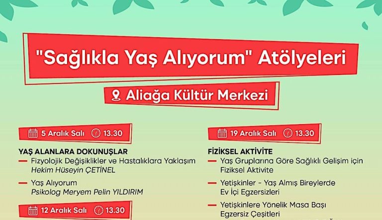 Sağlıkla yaş almanın sırları bu seminerlerde