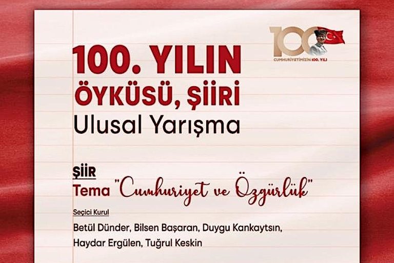 “100. Yılın Öyküsü, Şiiri” yarışmasına başvurular başladı