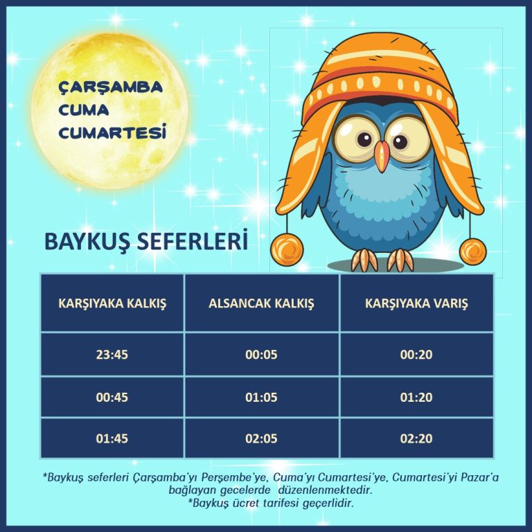 İZDENİZ Baykuş seferleri başladı