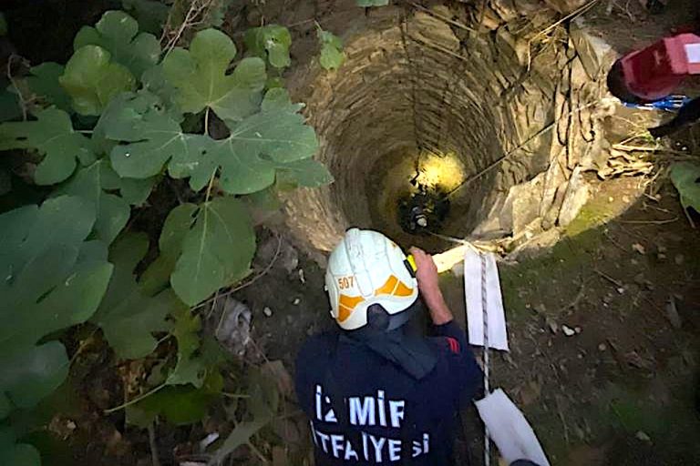 İzmir İtfaiyesi Pamuk’u sahibine kavuşturdu