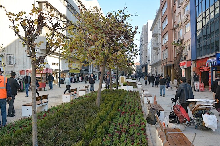 Milli Kütüphane Caddesi çiçek açtı