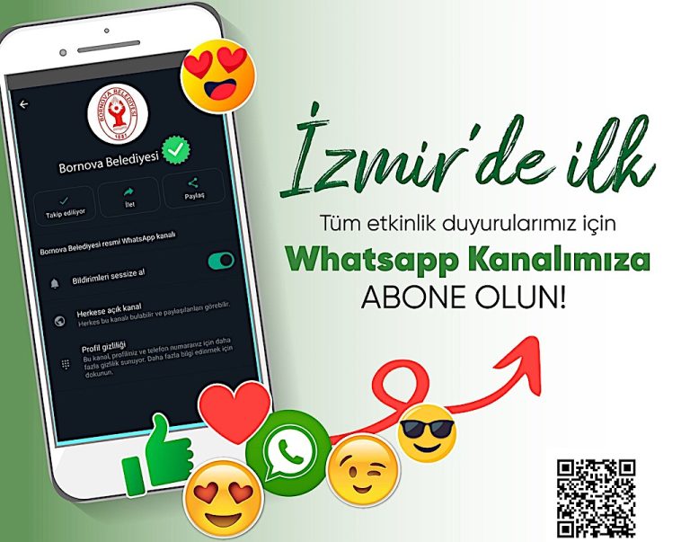 Bornova’nın WhatsApp Kanalı hizmete açıldı