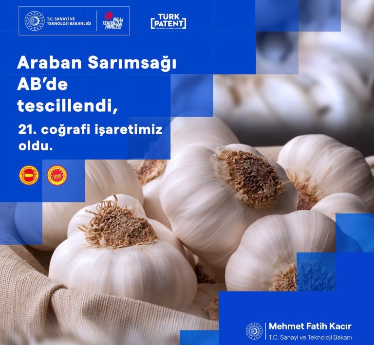 ‘Araban Sarımsağı’ AB’den coğrafi işaret tescili aldı