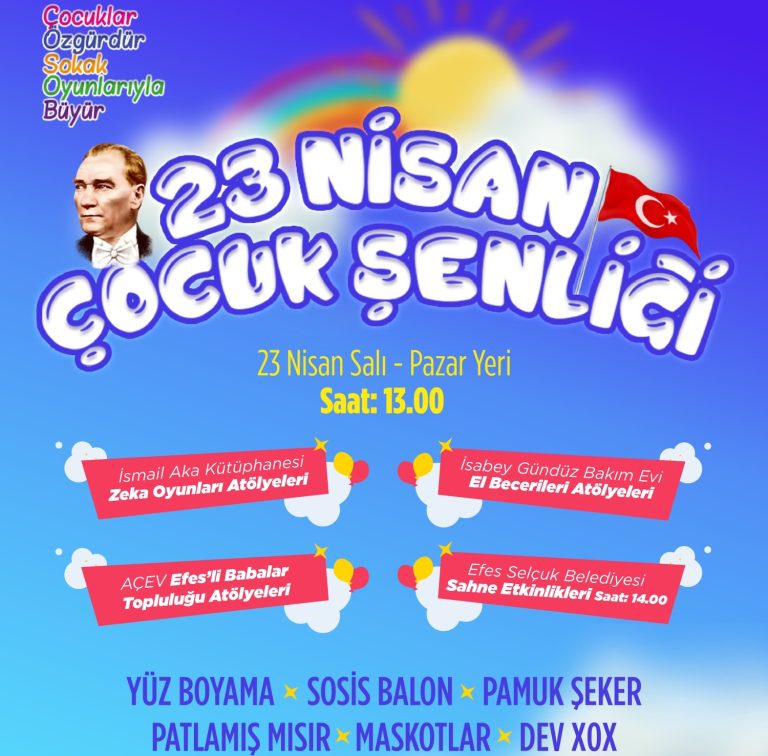 Çocuk şenliği Efes Selçuk’a renk katacak
