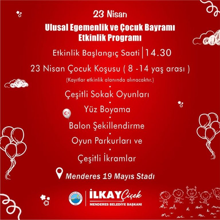 Menderes’te 23 Nisan coşkusu