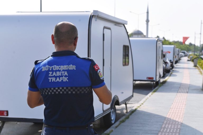 Karavan park alanlarının tespiti için düğmeye basıldı