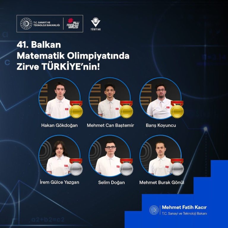 Türk yarışmacılar Balkan Matematik Olimpiyatı’nda madalya kazandı