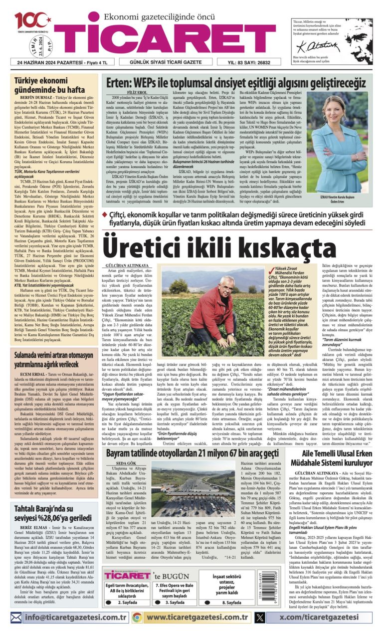 Ticaret Gazetesi’nde bugün