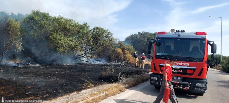 İzmir İtfaiyesi 158 yangına müdahale etti