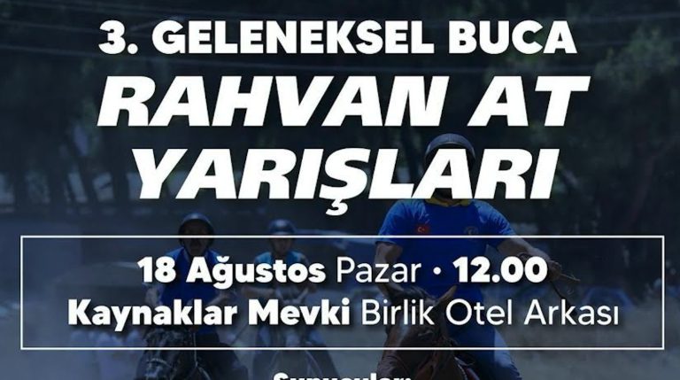 Buca’da Geleneksel Rahvan At Yarışları heyecanı