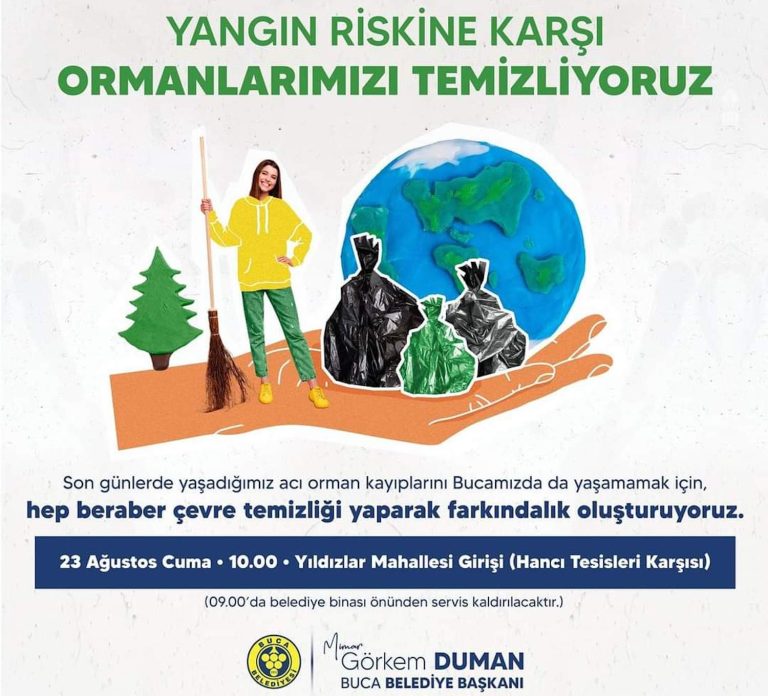 Bucalılar yangın riskine karşı ormanlarını temizleyecek