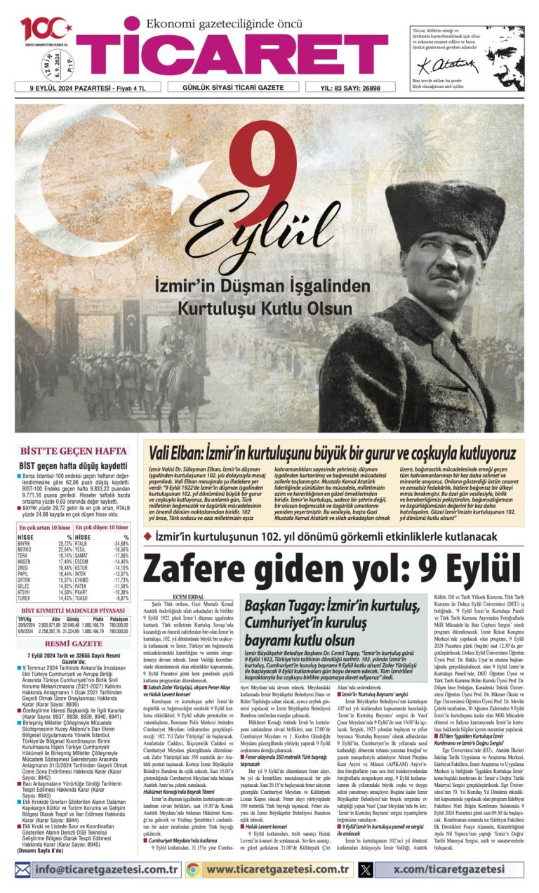 Ticaret Gazetesi’nde bugün