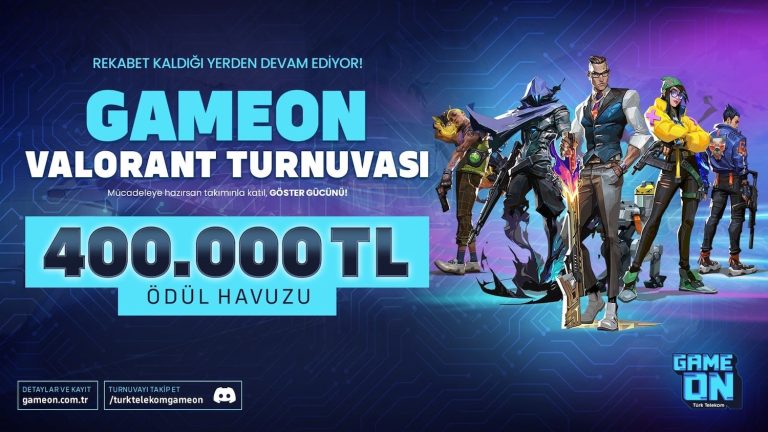 GAMEON VALORANT Turnuvası kayıtları başladı