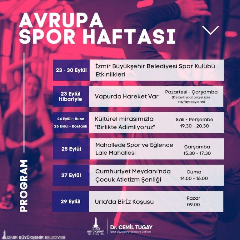 İzmir Avrupa Spor Haftası’na hazır