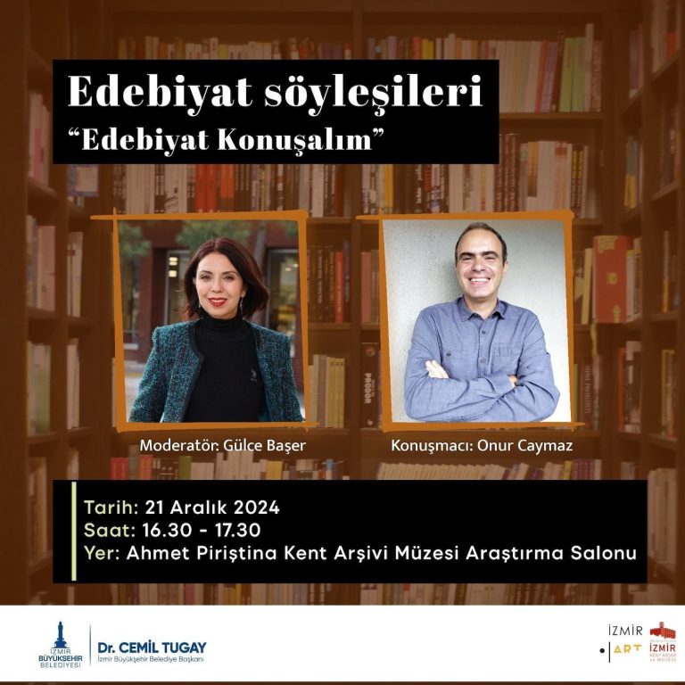 Edebiyat Söyleşileri’nde yılın son konuğu Onur Caymaz