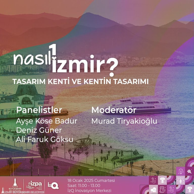 İzmir’in 2074 vizyonu ‘Tasarım Kenti’ panelinde konuşulacak