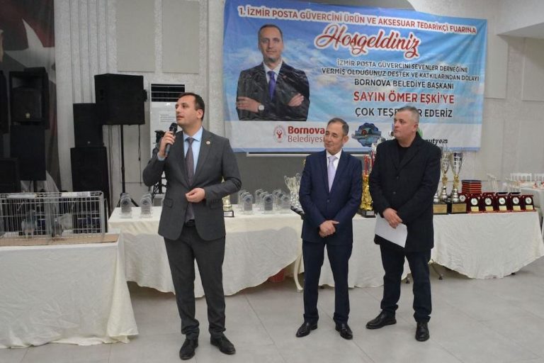 Posta güvercini tutkunları Bornova’da buluştu