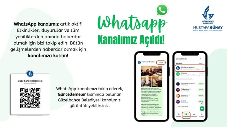 Güzelbahçe’nin WhatsApp Kanalı hizmette