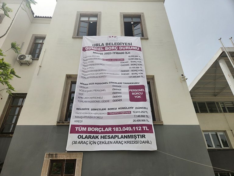 Urla’da borçlar 42 milyon TL azaldı