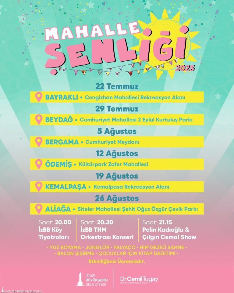 İzmir’de Mahalle Şenliği başlıyor