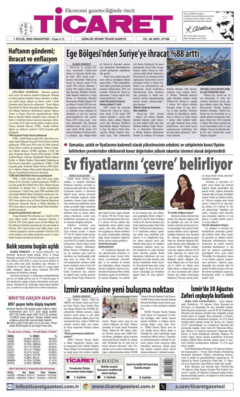 TİCARET’te bugün