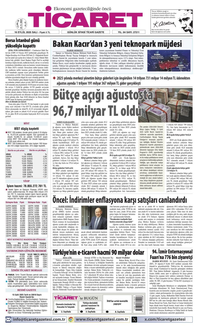 TİCARET’te bugün
