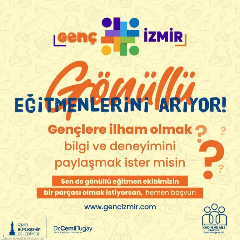 Genç İzmir, gönüllü eğitmenlerini arıyor