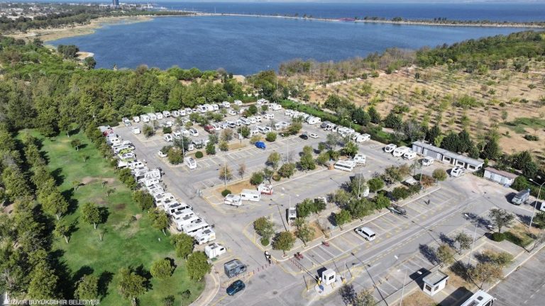 İnciraltı Karavan Parkı’nda 161 park alanı bulunuyor