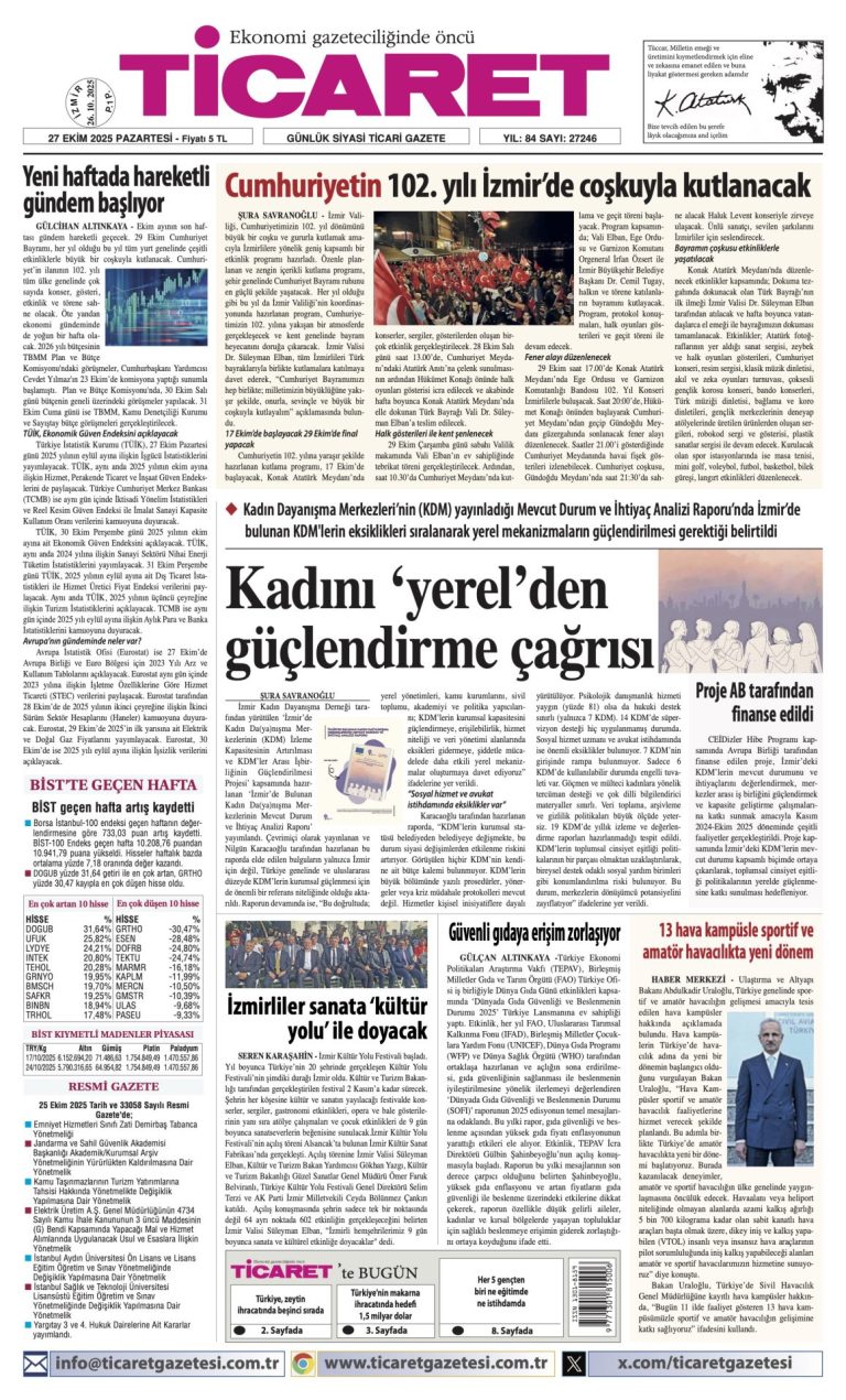 TİCARET’te bugün