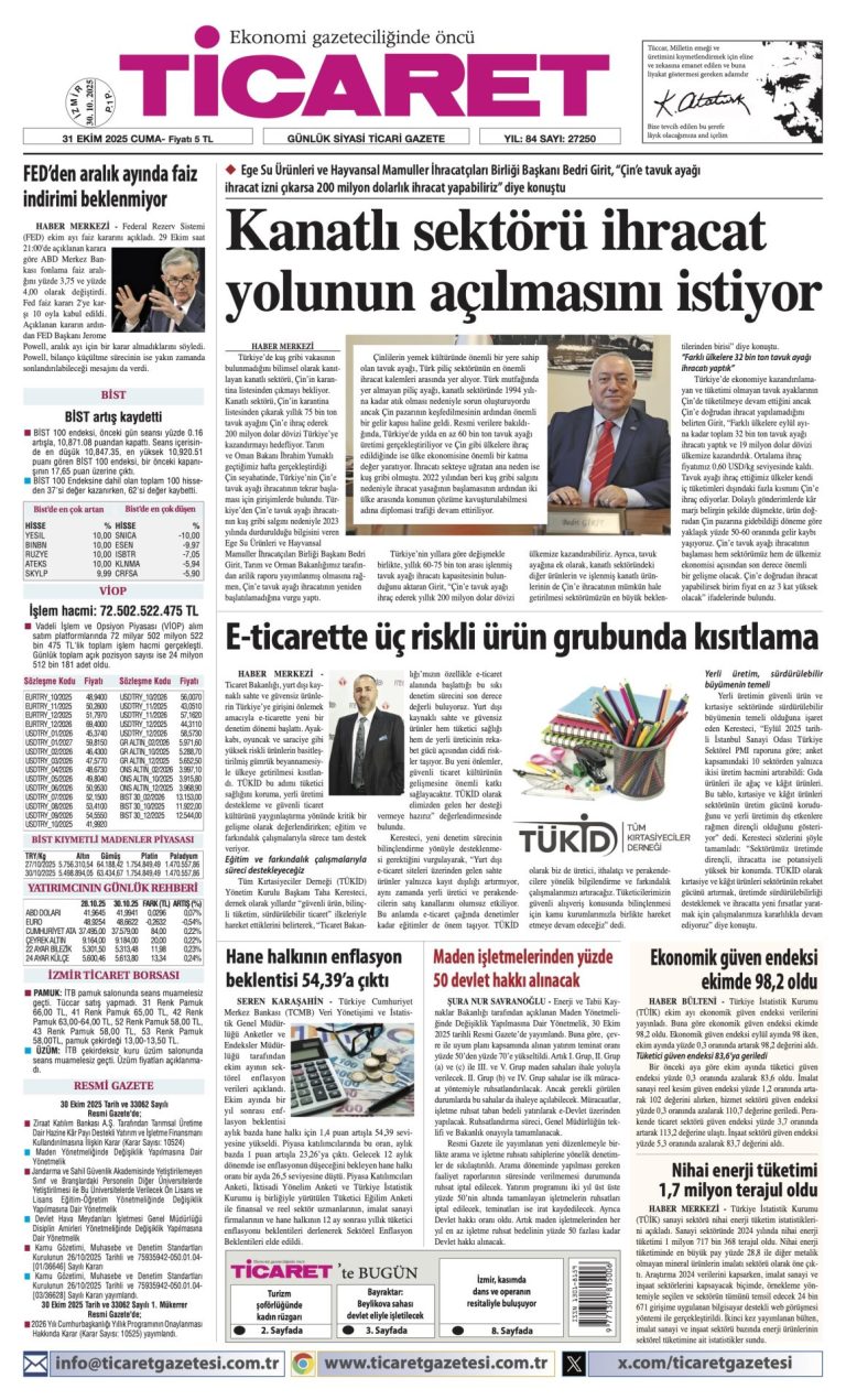 TİCARET’te bugün