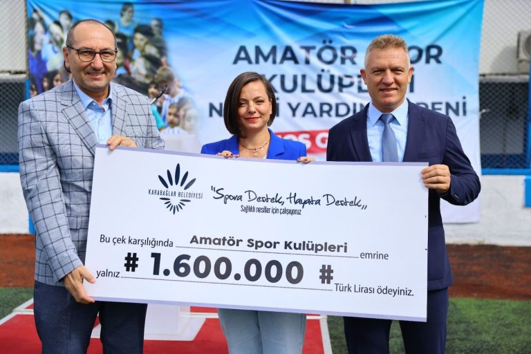 Karabağlar’dan amatör spor kulüplerine 1 milyon 600 bin TL destek