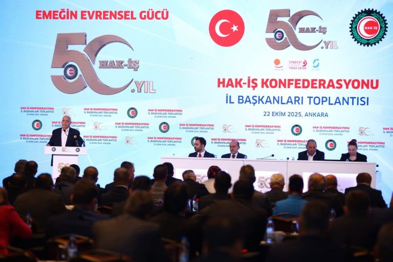 Hak-İş, 50. yılını ‘Emeğin evrensel gücü’ vizyonuyla kutladı