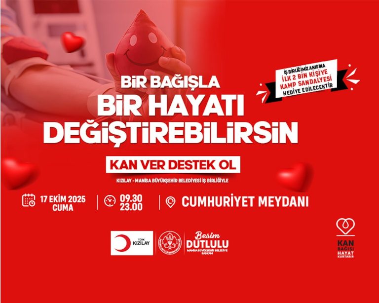Manisa Belediyesi kan bağışı yapanlara kamp sandalyesi verecek