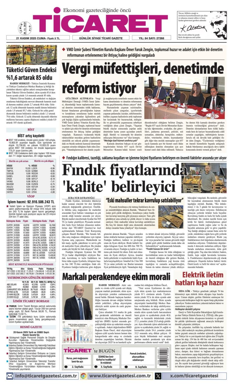 TİCARET’te bugün