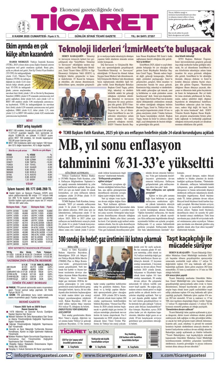 TİCARET’te bugün