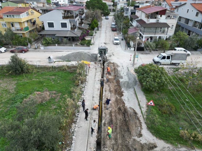 Dikili’de doğalgaz 4. etap çalışmaları başladı