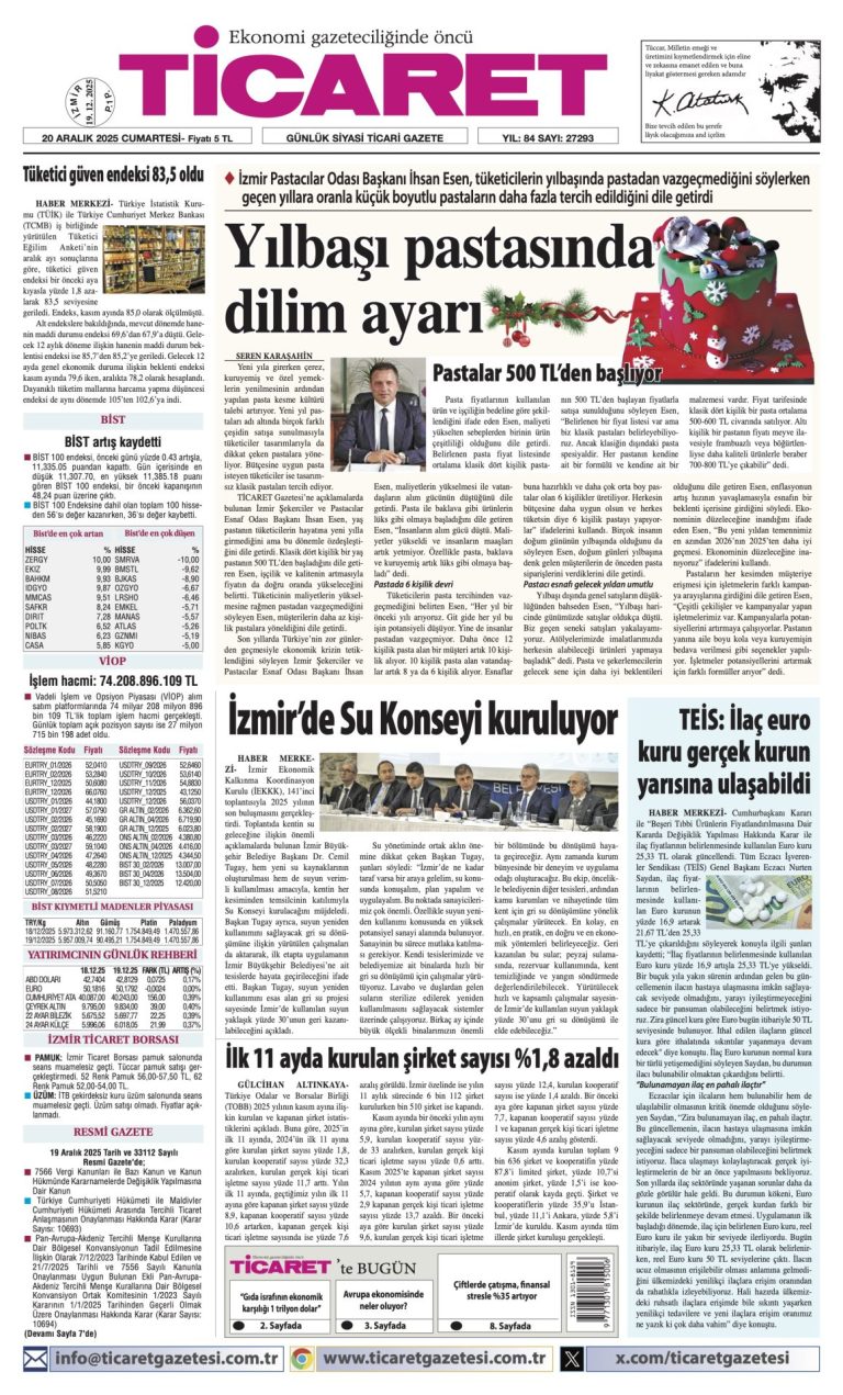 TİCARET’te bugün
