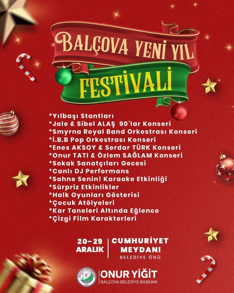 Balçova’da yeni yıl coşkusu 10 gün sürecek festivalle yaşanacak