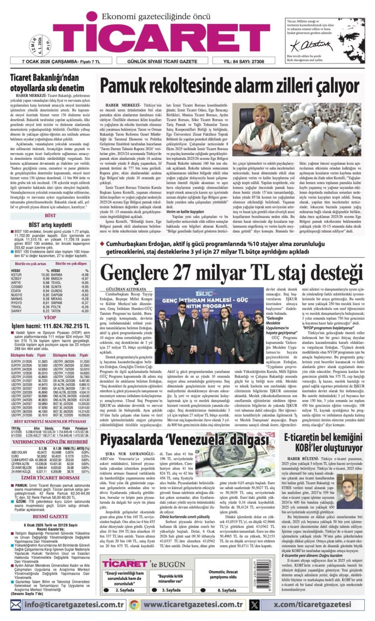 TİCARET’te bugün