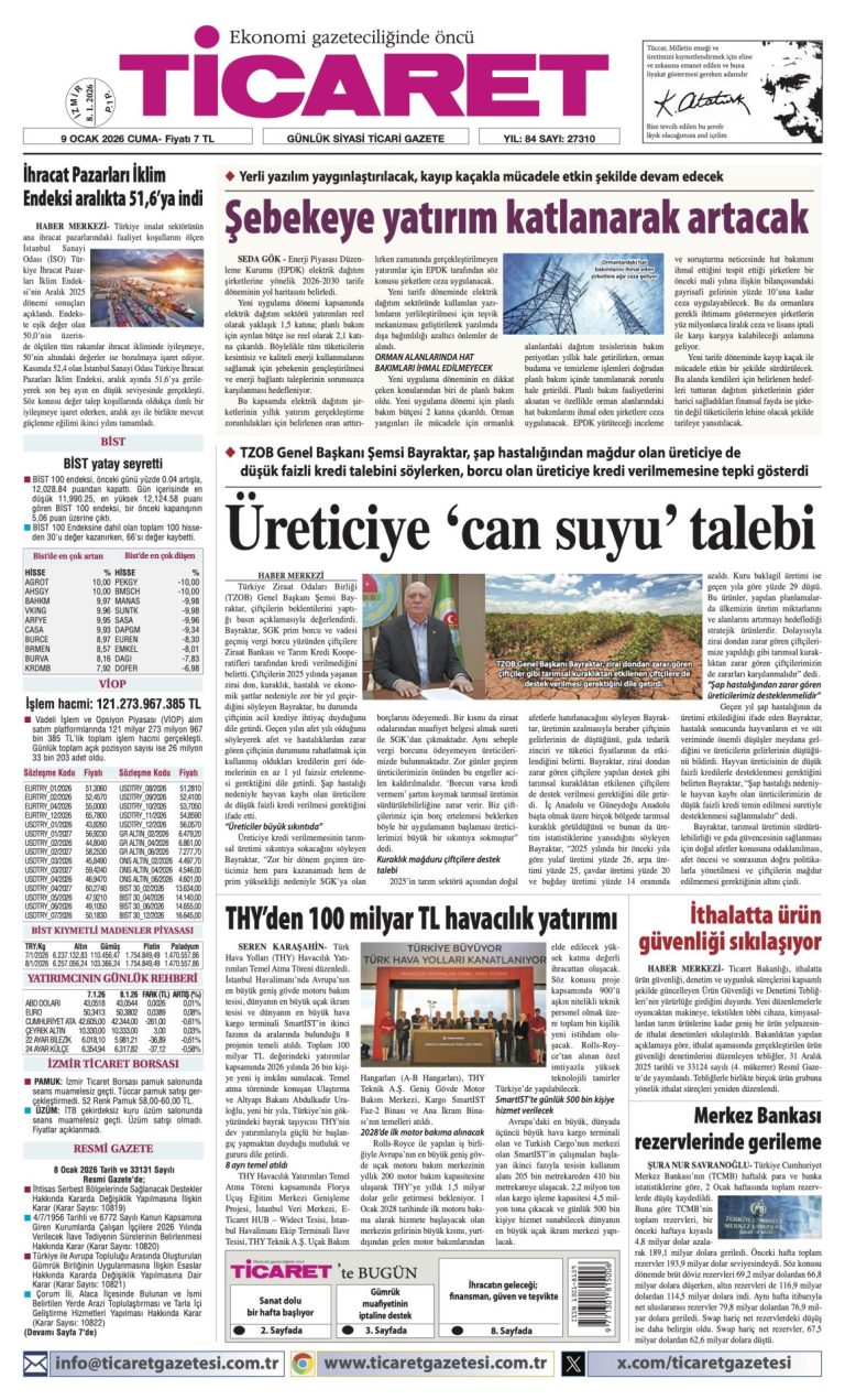 TİCARET’te bugün