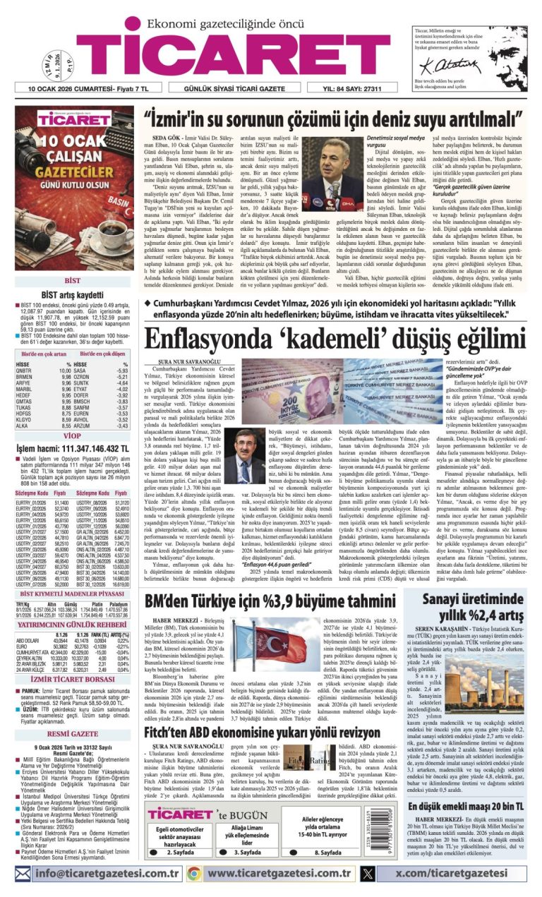 TİCARET’te bugün