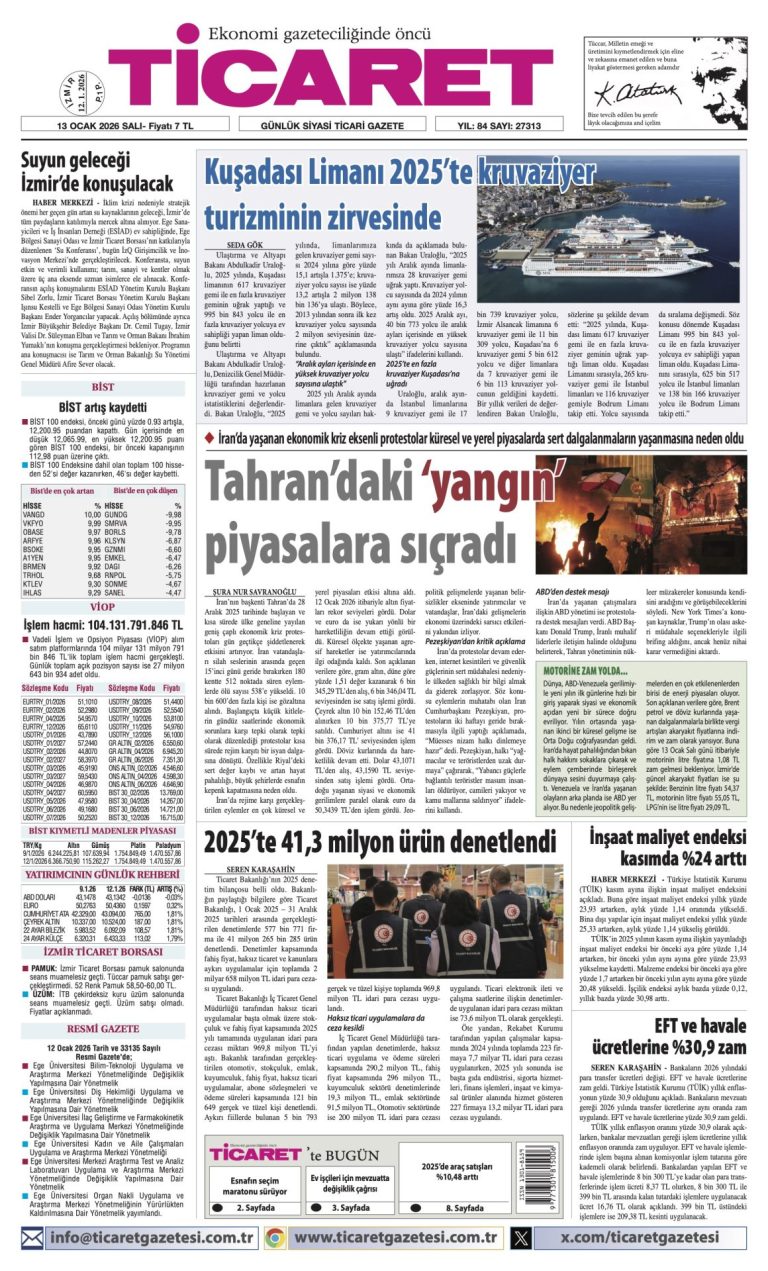 TİCARET’te bugün