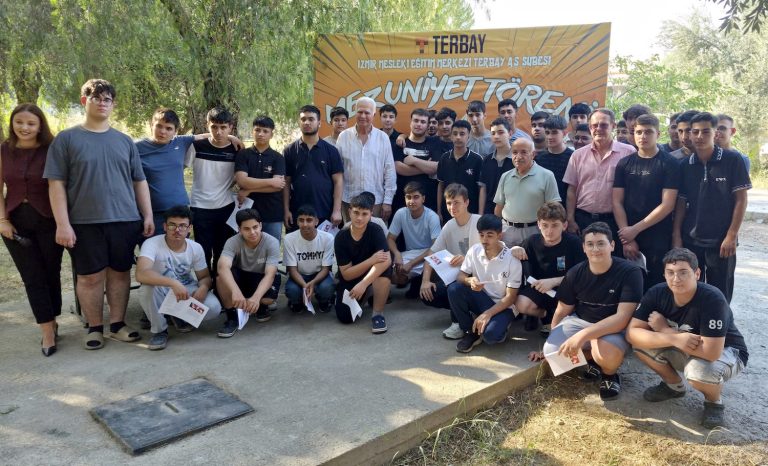 Terbay Çıraklık Okulu’nda sertifika sevinci