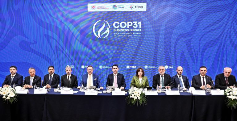 TOBB, COP31 sürecinde küresel iş dünyasının resmi temsilcisi oldu