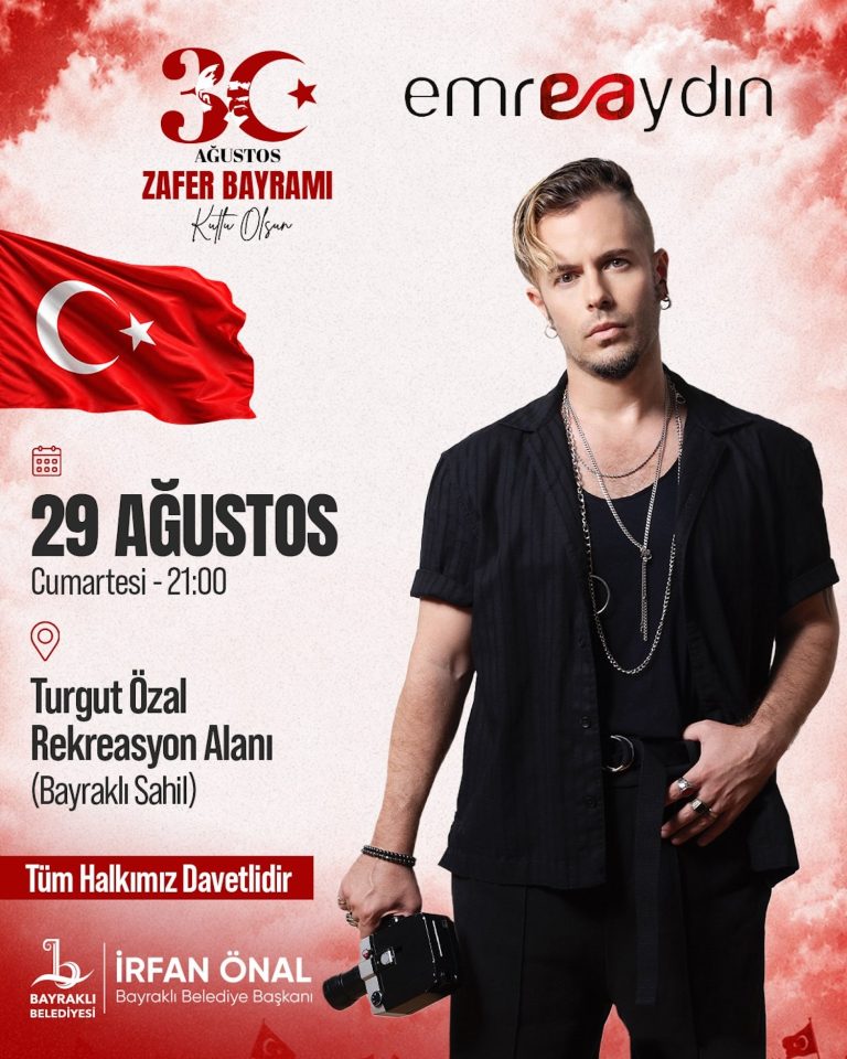 Bayraklı’da Zafer Bayramı Emre Aydın’la kutlanacak 