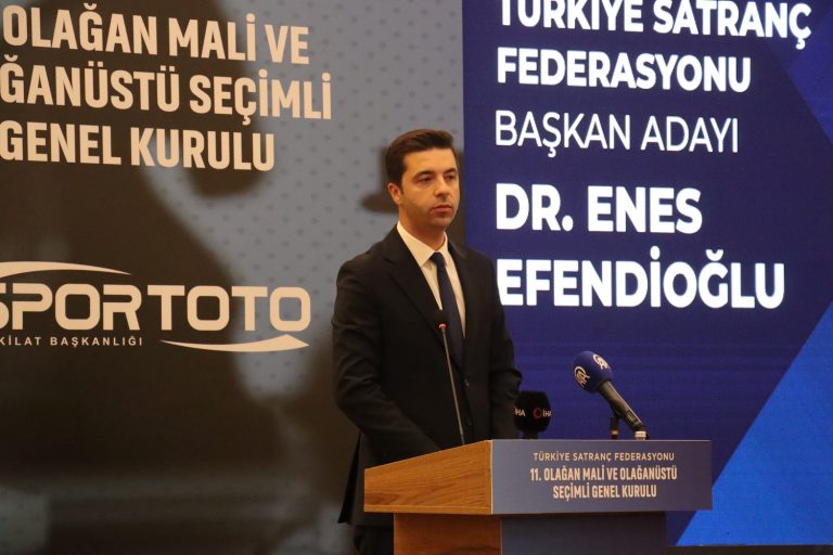 Türkiye Satranç Federasyonu’nun yeni başkanı Enes Efendioğlu oldu